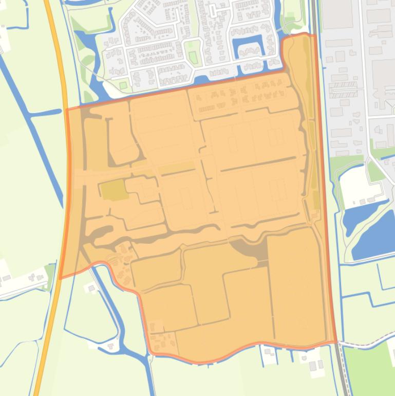 Kaart van de buurt Muggenburg-Zuid.