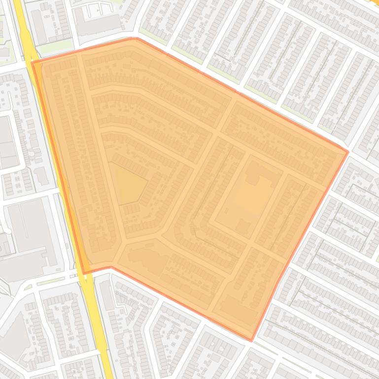 Kaart van de buurt Muiderkring.