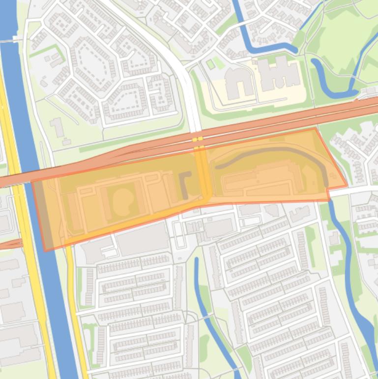 Kaart van de buurt Muiderwaard.