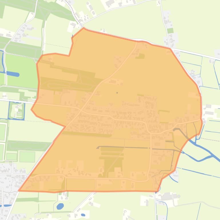 Kaart van de buurt Mûnein.