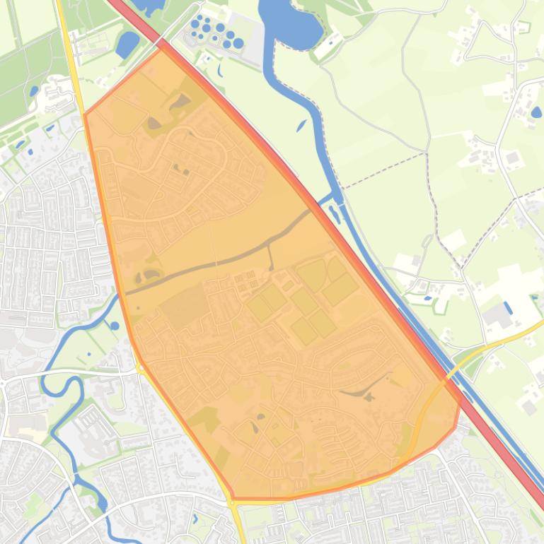 Kaart van de buurt Munsel-Selissen.