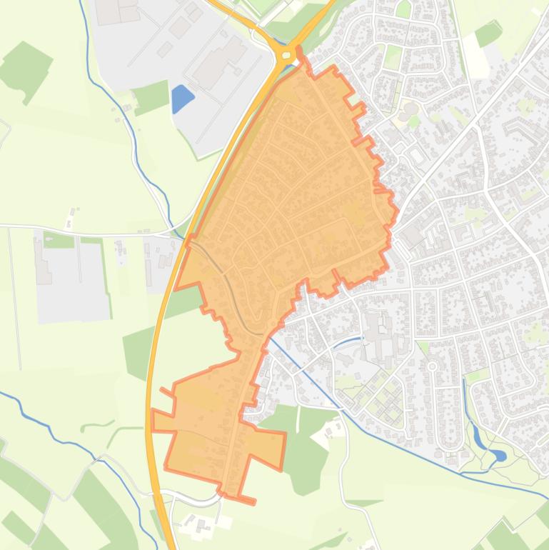 Kaart van de buurt Munsterveld.