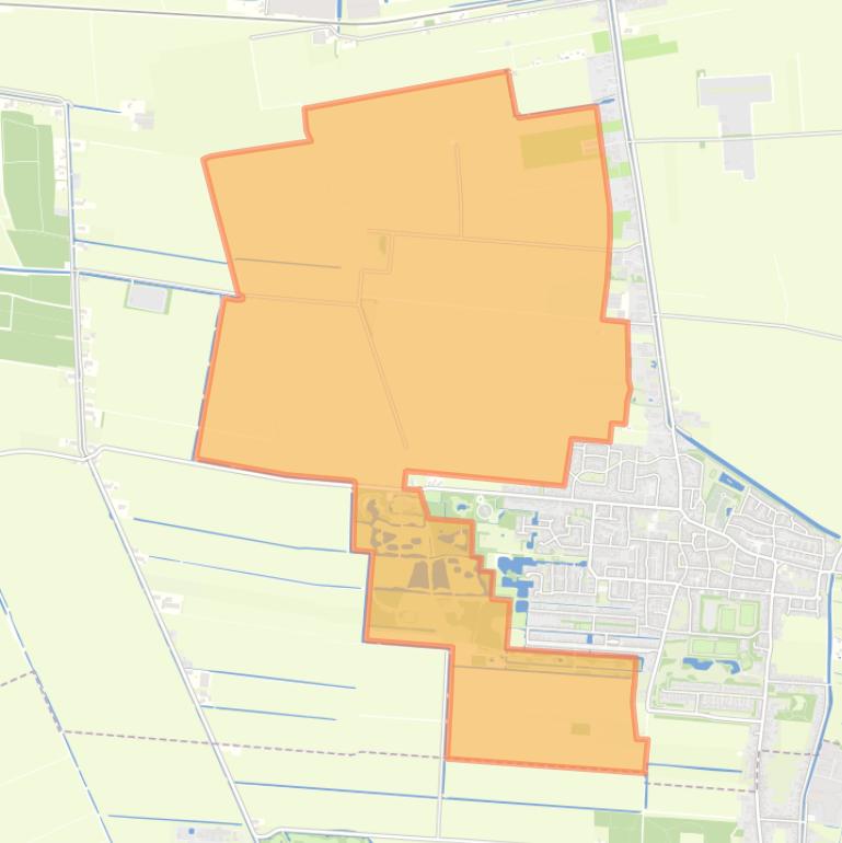 Kaart van de buurt Muntendam Buitengebied west.