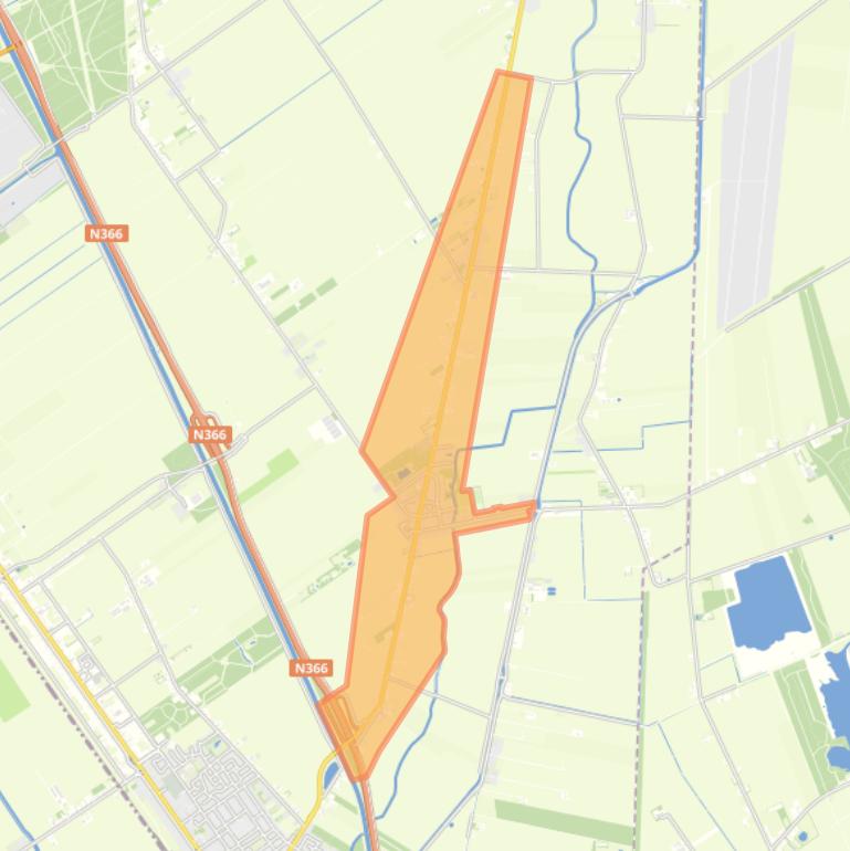 Kaart van de buurt Mussel.