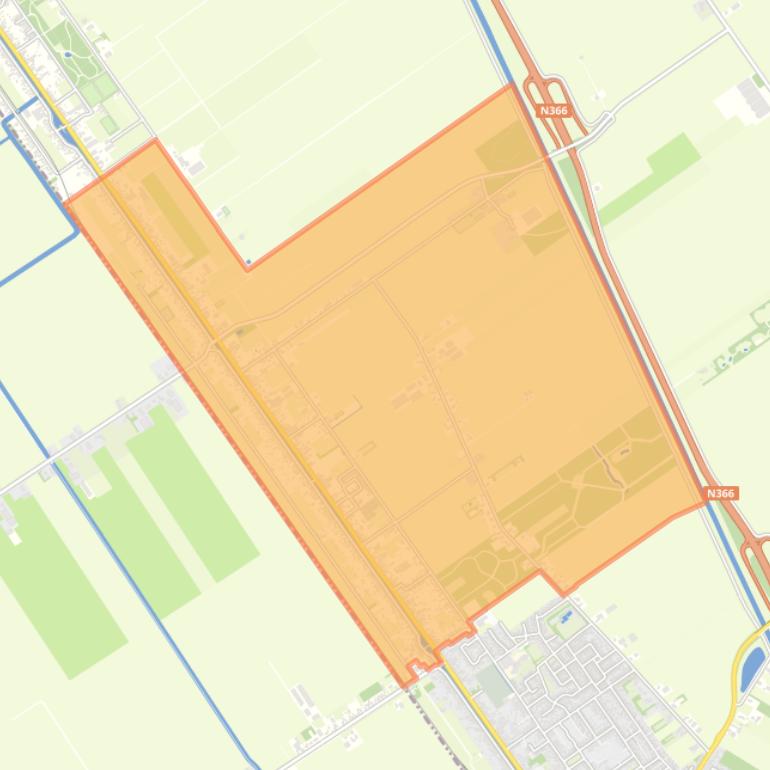 Kaart van de buurt Musselkanaal Noord.