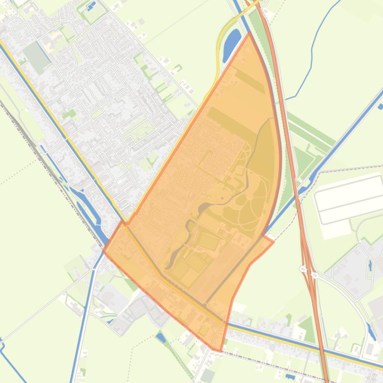 Kaart van de buurt Musselkanaal Zuid.