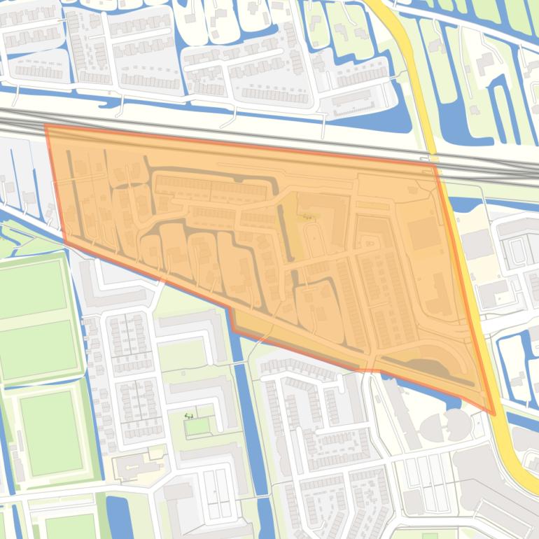 Kaart van de Muziekbuurt.