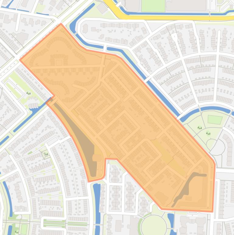 Kaart van de Muziekbuurt-Noord.