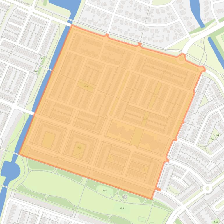 Kaart van de buurt Muziekwijk Noord-Midden.