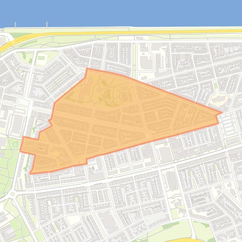 Kaart van de Natuurkundigenbuurt.