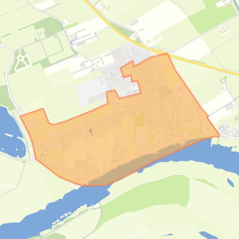 Kaart van de buurt Nederhemert-Noordzijde.