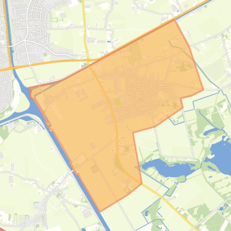 Kaart van de buurt Nederweert-Eind.