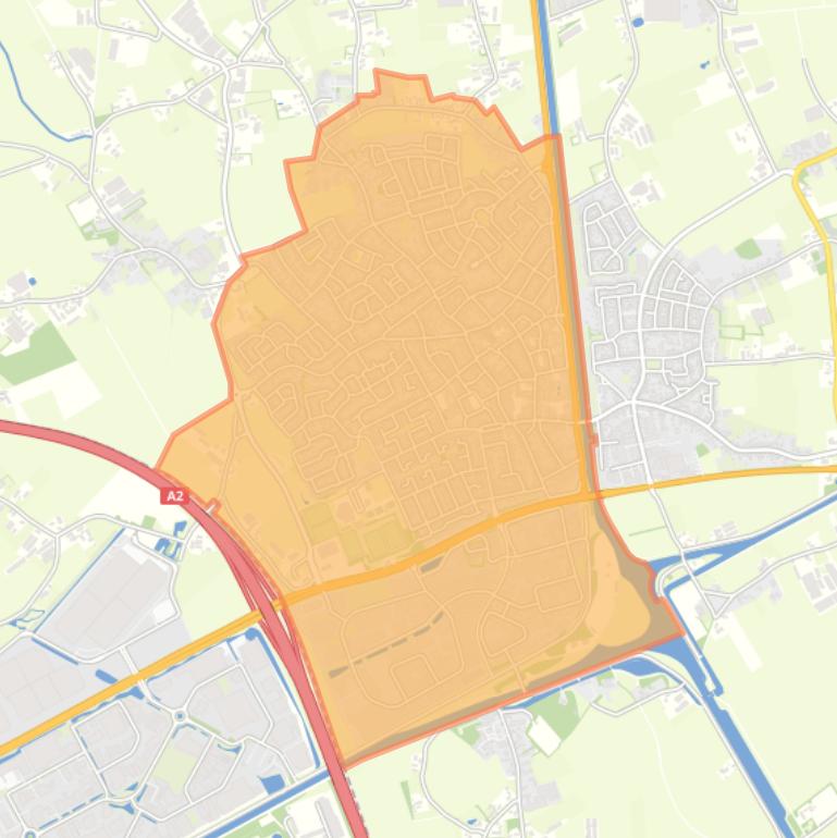 Kaart van de buurt Nederweert.