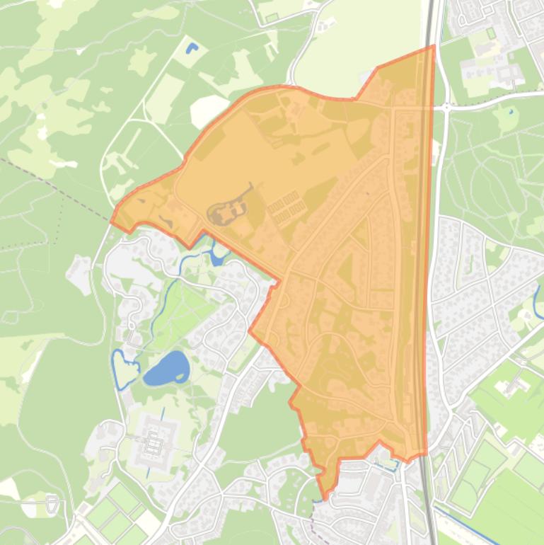 Kaart van de Neethofbuurt.