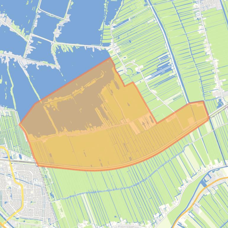 Kaart van de buurt Negen Viertel.