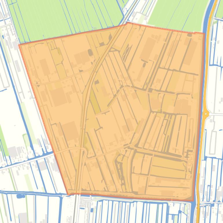 Kaart van de buurt Nesse.