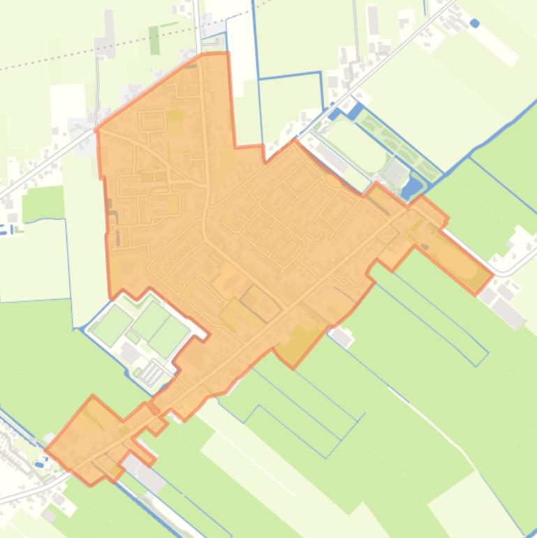 Kaart van de buurt Nibbixwoud Centrum.