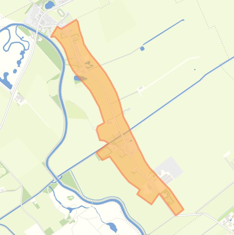 Kaart van de buurt Nieuw-Annerveen.