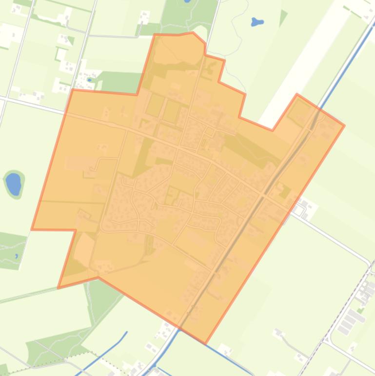 Kaart van de buurt Nieuw-Balinge.