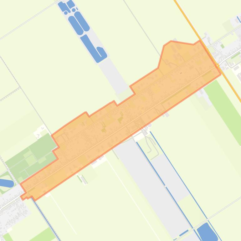 Kaart van de buurt Nieuw-Buinen West.