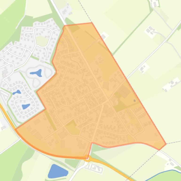 Kaart van de buurt Nieuw Heeten Kern.