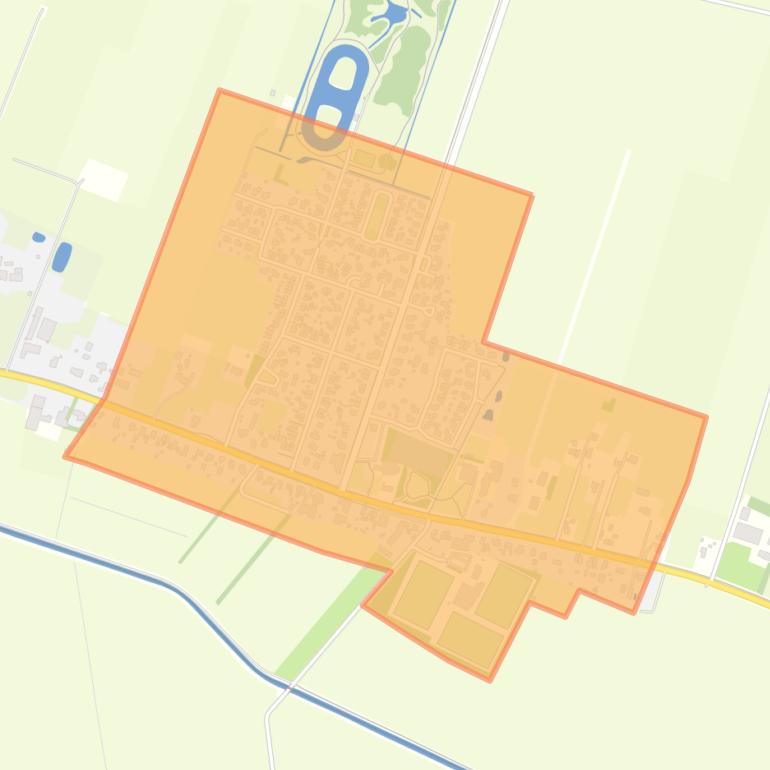 Kaart van de buurt Nieuw-Schoonebeek.