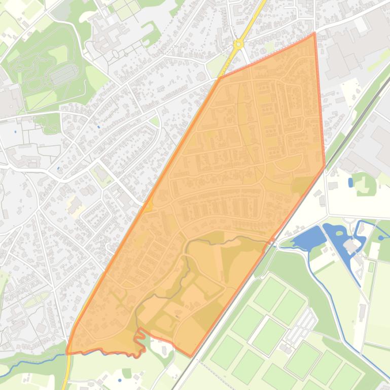 Kaart van de buurt Nieuw-Steyl.