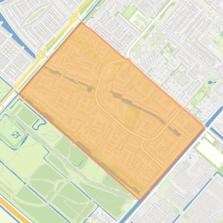 Kaart van de buurt Nieuw-Vennep Linquenda.