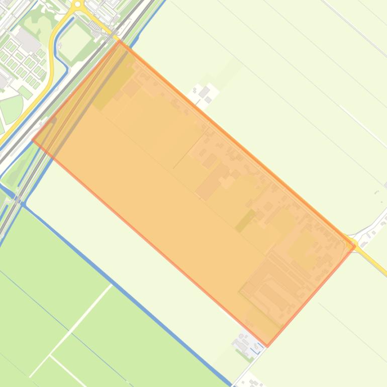 Kaart van de buurt Nieuw-Vennep ’t Kabel.
