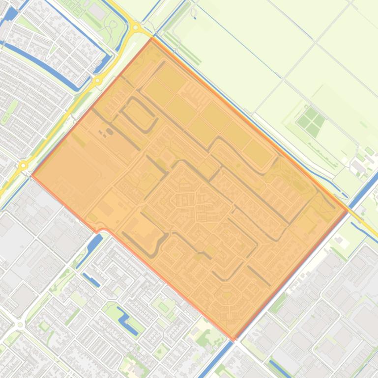 Kaart van de buurt Nieuw-Vennep Welgelegen Noord.