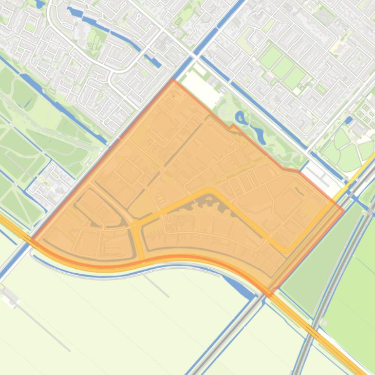 Kaart van de buurt Nieuw-Vennep Wilhelminahoeve.