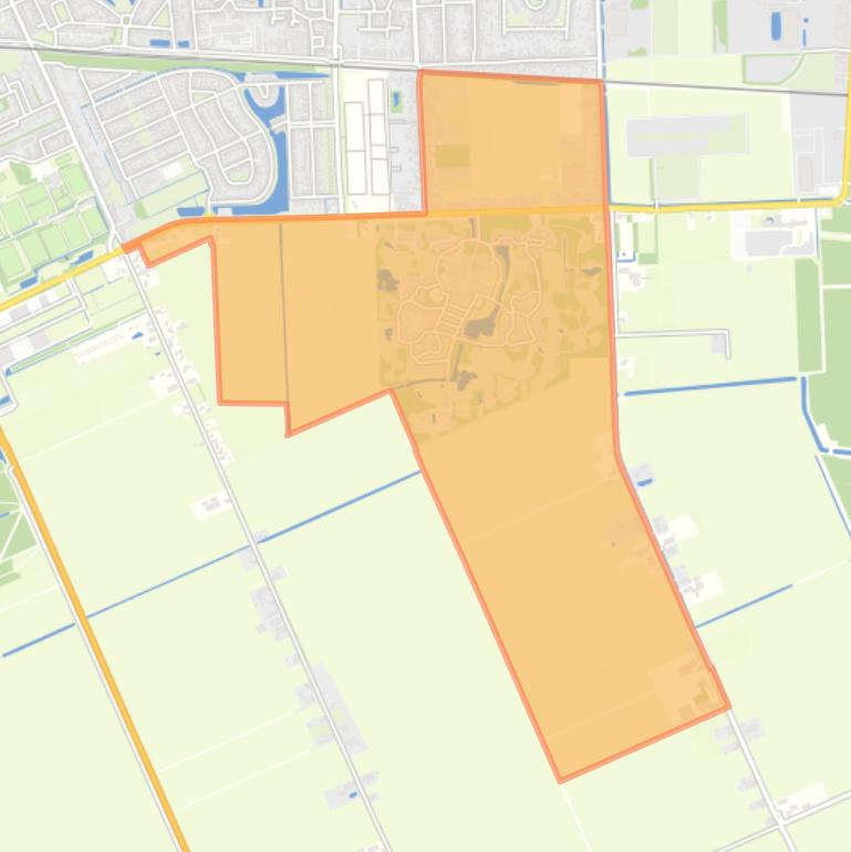 Kaart van de buurt Nieuw Woelwijck.