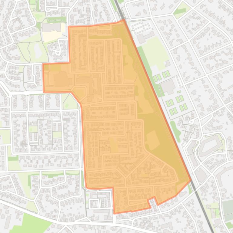Kaart van de buurt Nieuwe Hoeven Zuid.