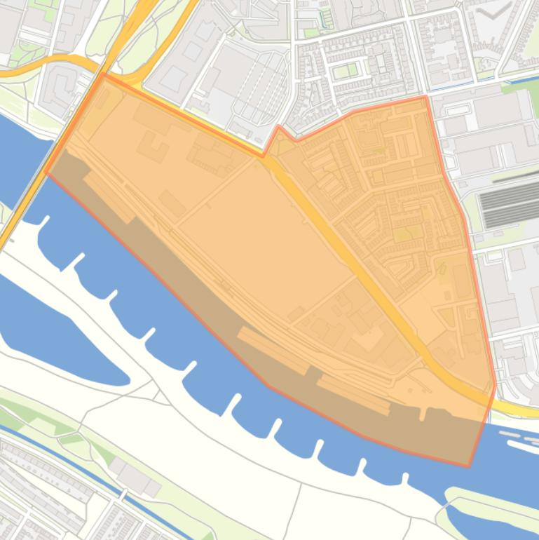 Kaart van de buurt Nieuwe Kadekwartier.