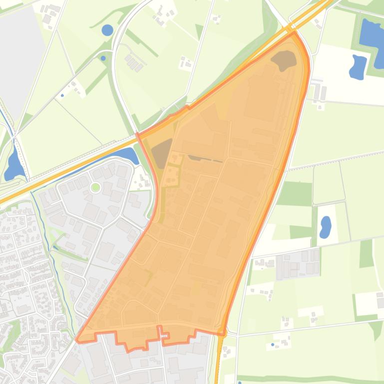 Kaart van de buurt Nieuwe Kamp.