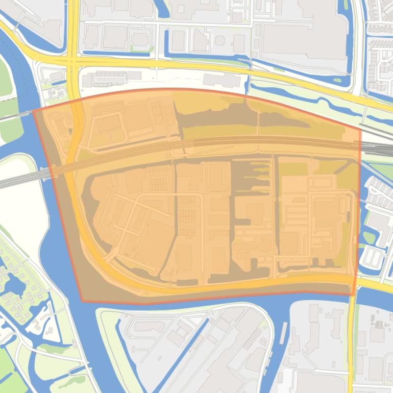 Kaart van de buurt Nieuwe Park West.