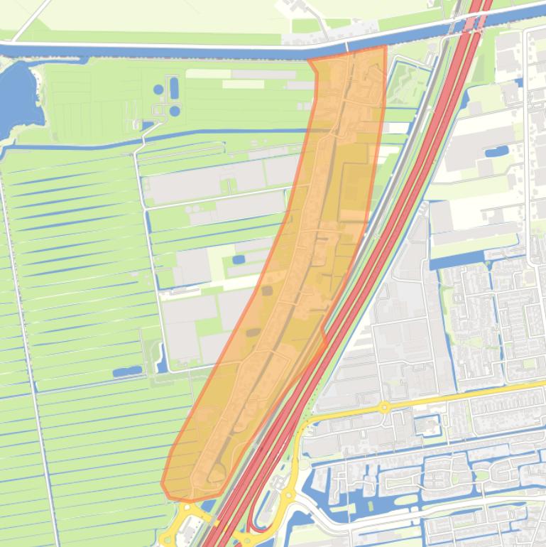 Kaart van de buurt Nieuwe Wetering.