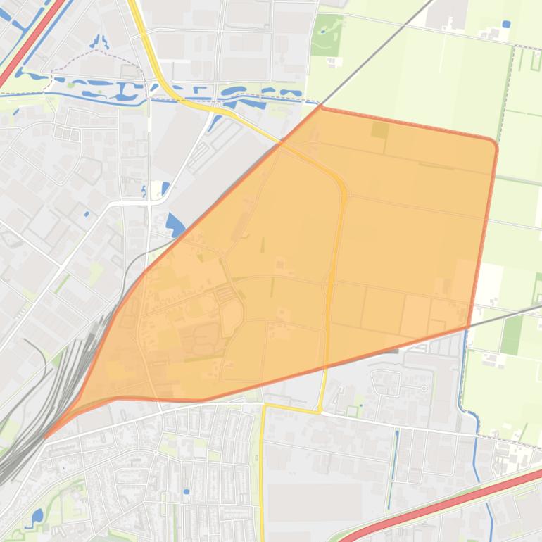 Kaart van de buurt Nieuwenberg.