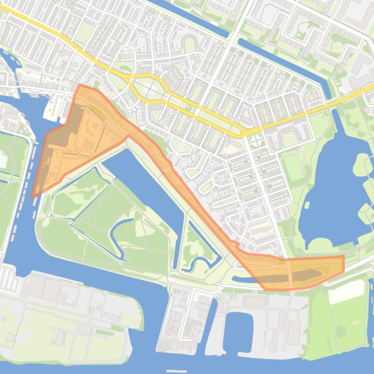 Kaart van de buurt Nieuwendammerdijk-Oost.