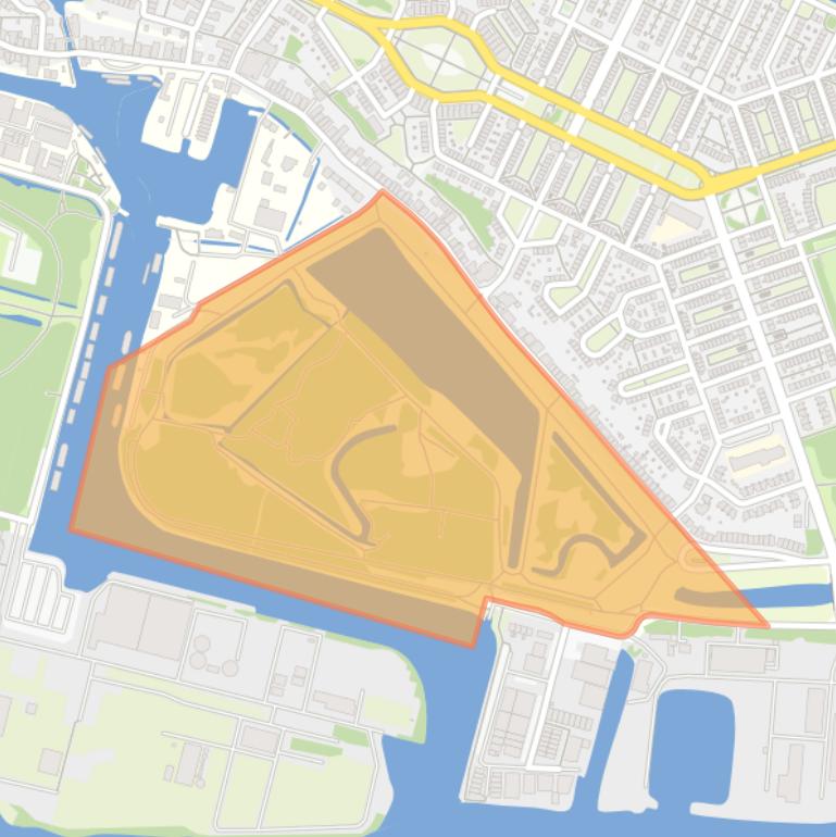 Kaart van de buurt Nieuwendammerdijk-Zuid.