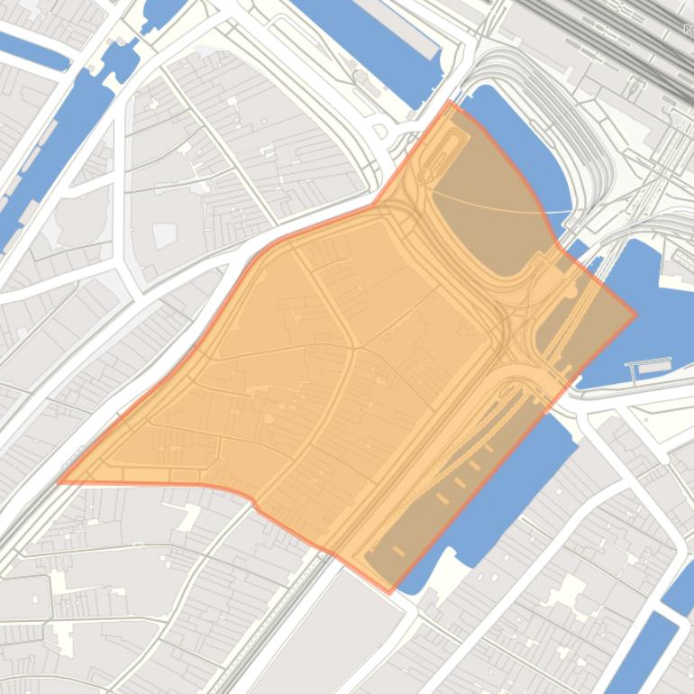 Kaart van de buurt Nieuwendijk-Noord.