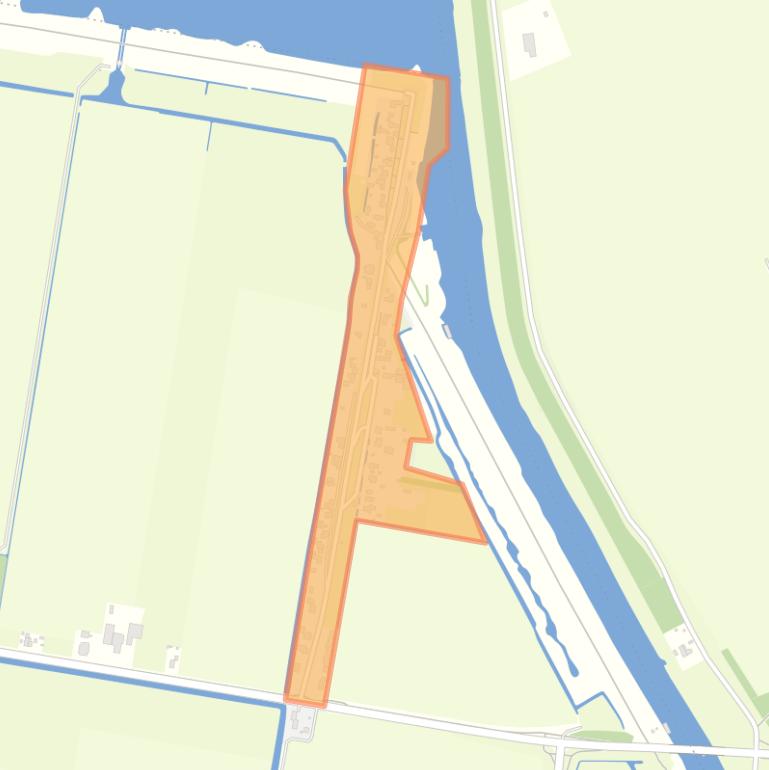 Kaart van de buurt Nieuwesluis.