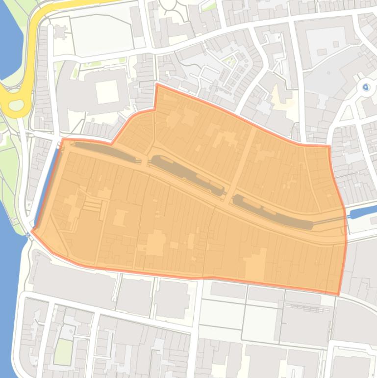 Kaart van de buurt Nieuwestad.