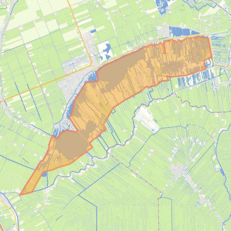 Kaart van de buurt Nieuwkoop Nieuwkoopse Plassen.