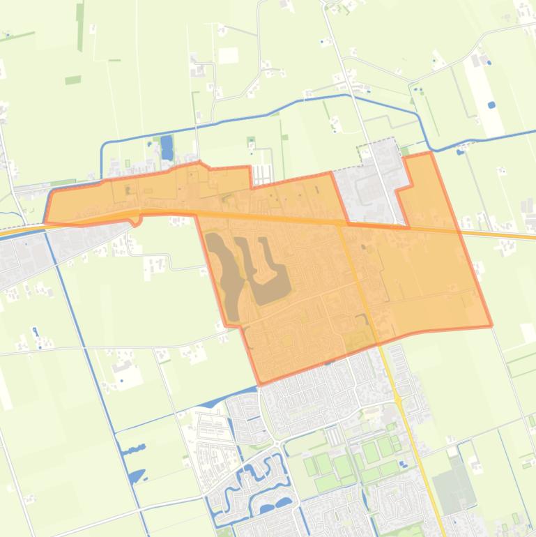 Kaart van de buurt Nieuwleusen Noord.