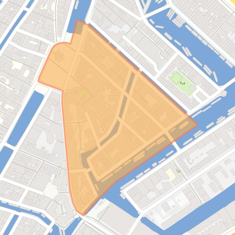 Kaart van de buurt Nieuwmarkt.