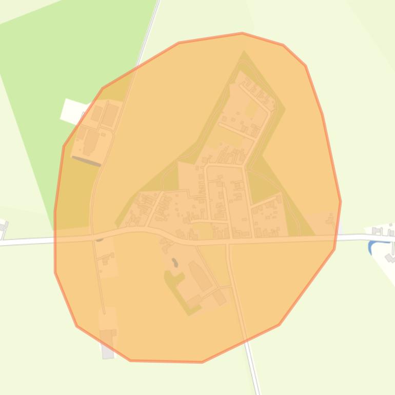 Kaart van de buurt Nieuwolda-Oost.