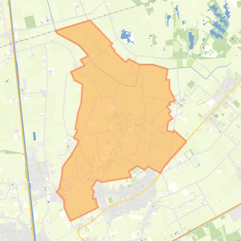 Kaart van de buurt Nieuwstraat-Horick-Kampersweg.