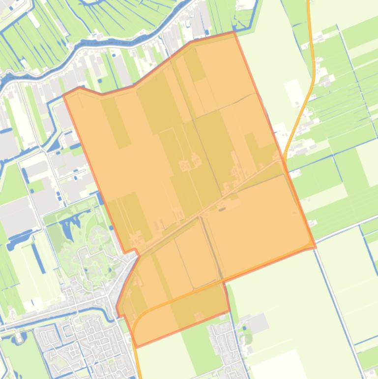 Kaart van de buurt Nieuwveen Buitengebied Oost.