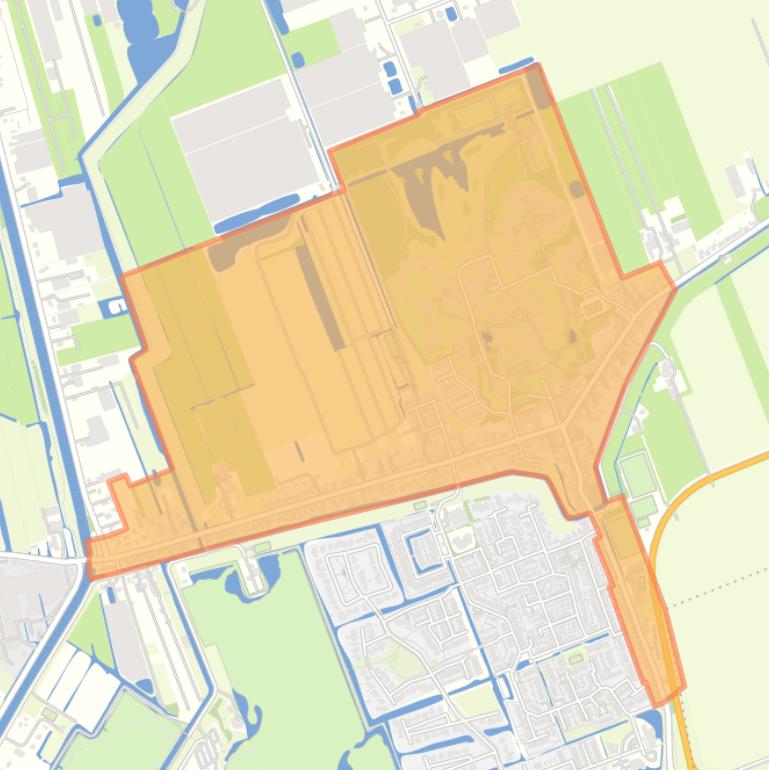 Kaart van de buurt Nieuwveen.